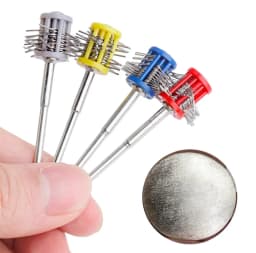 1PCS Mounted Matt Brush Gold Silver Metal Jewelry Mounted Matt Brushes Steel Wire 0.2/0.3/0.45/0.6/0.8/1.0MM