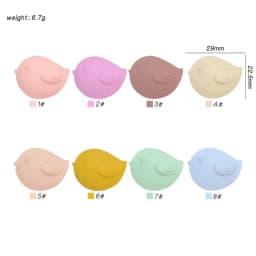 20pcs 3D Silicone Beads Animal Focal Beads For Jewelry Making DIY Pacifier Chain Bracelet Necklace Jewelry Accessories