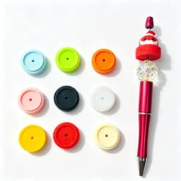 20Pcs New 3D Silicone Beads Food Grade Cartoon Focal Beads For Jewelry Making DIY Pen KeyChain Accessories Baby Silicone Beads
