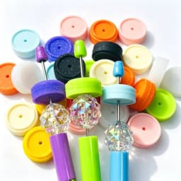 20Pcs New 3D Silicone Beads Food Grade Cartoon Focal Beads For Jewelry Making DIY Pen KeyChain Accessories Baby Silicone Beads
