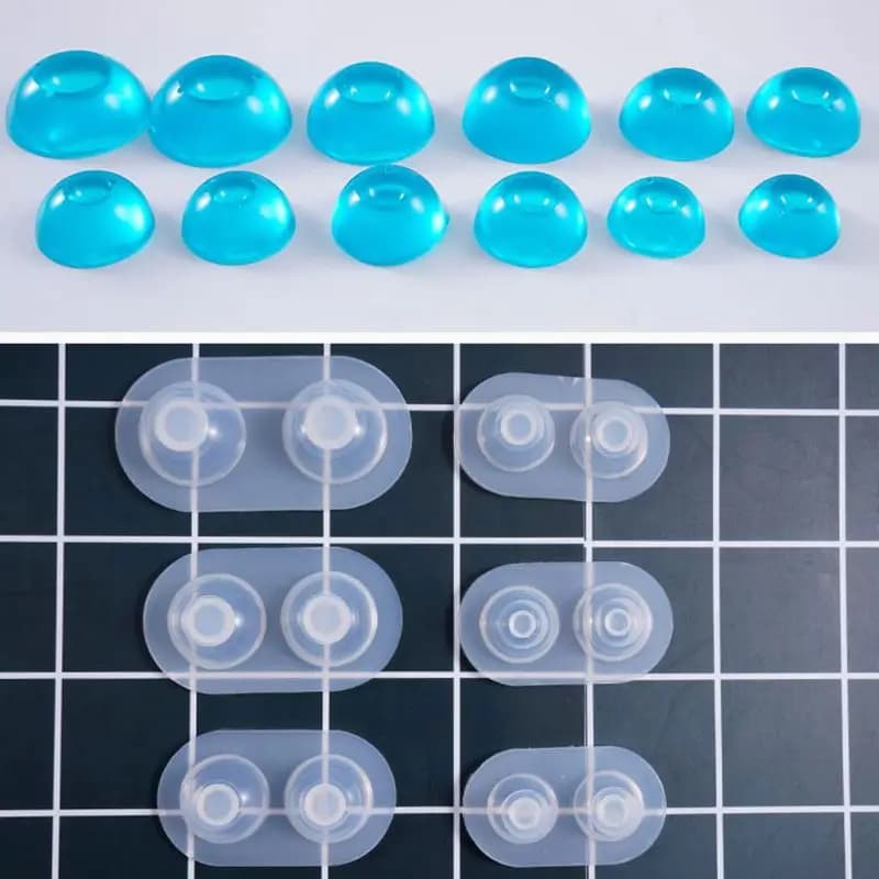 Handmade Ball-Jointed Doll Eyes Mold BJD Doll Heavy Pupil Eye Eyeball Dome Silicone Molds Kit Art Craft Tools