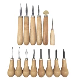 Jewelry Stone Setting Tools Kit - Grooved Prong Pusher Square Bezel Pusher Bezel Roller with Wooden Handle for Jewelry Making