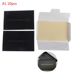 10pcs Polish Polishing Cloth Silver Color Cleaning Polishing Cloth Soft Clean Wipe Wiping Cloth For Silver Gold Jewelry Tool