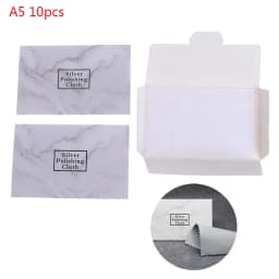 10pcs Polish Polishing Cloth Silver Color Cleaning Polishing Cloth Soft Clean Wipe Wiping Cloth For Silver Gold Jewelry Tool