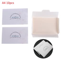 10pcs Polish Polishing Cloth Silver Color Cleaning Polishing Cloth Soft Clean Wipe Wiping Cloth For Silver Gold Jewelry Tool