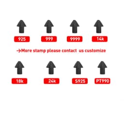 Jewelry Marking Pliers Ring Stamp Metal Punch Holder Crafts Tool 925 999 18k 24k S925 999 Customize Stamps