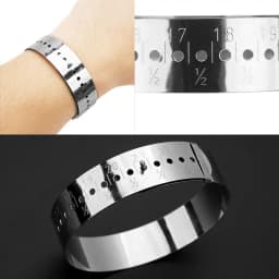 1pcs Stalness Steel Bangle Sizer Gauge Measure Bracelet Measuring Equipment for Diy Jewelry Tools Making Accessories 15-25cm