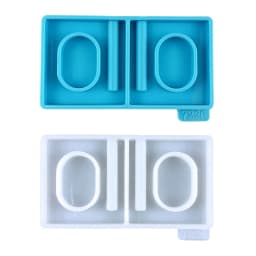 E0BF Napkin Ring Resin Silicone Mold Epoxy Napkin Holder Mould for DIY Craft