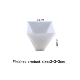 20/30/40/50mm Transparent Pyramid Silicone Molds DIY Resin Decorative Craft Jewelry Making Mold Resin Molds For Jewelry