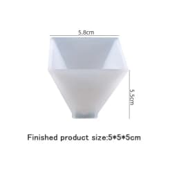 20/30/40/50mm Transparent Pyramid Silicone Molds DIY Resin Decorative Craft Jewelry Making Mold Resin Molds For Jewelry