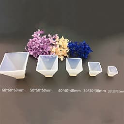 20/30/40/50mm Transparent Pyramid Silicone Molds DIY Resin Decorative Craft Jewelry Making Mold Resin Molds For Jewelry