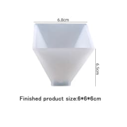 20/30/40/50mm Transparent Pyramid Silicone Molds DIY Resin Decorative Craft Jewelry Making Mold Resin Molds For Jewelry