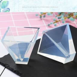 20/30/40/50mm Transparent Pyramid Silicone Molds DIY Resin Decorative Craft Jewelry Making Mold Resin Molds For Jewelry