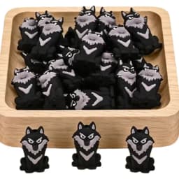 20pcs 3D Animal Silicone Focal Beads For Jewelry Making DIY Necklace Handmade Nipple Chain Accessories Cartoon silicon Beads