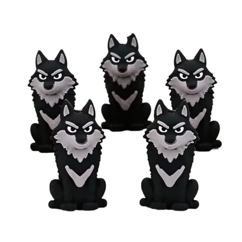 20pcs 3D Animal Silicone Focal Beads For Jewelry Making DIY Necklace Handmade Nipple Chain Accessories Cartoon silicon Beads