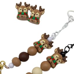20pcs New 3D Silicone Beads Food Grade Cartoon Focal Beads For Jewelry Making DIY Pen KeyChain Accessories Baby Silicone Beads