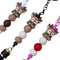 20pcs New 3D Silicone Beads Food Grade Cartoon Focal Beads For Jewelry Making DIY Pen KeyChain Accessories Baby Silicone Beads