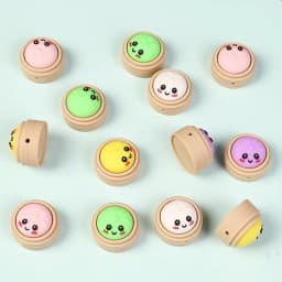 20pcs New 3D Silicone Beads Food Grade Cartoon Focal Beads For Jewelry Making DIY Pen KeyChain Accessories Baby Silicone Beads