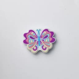 20pcs Butterfly Silicone Beads BPA Free Food Grade Silicone Teether Beads DIY Pacifier Chain Jewelry Accessorie Focal Bead Bulk