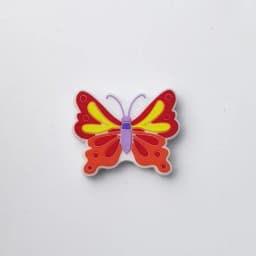 20pcs Butterfly Silicone Beads BPA Free Food Grade Silicone Teether Beads DIY Pacifier Chain Jewelry Accessorie Focal Bead Bulk