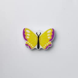 20pcs Butterfly Silicone Beads BPA Free Food Grade Silicone Teether Beads DIY Pacifier Chain Jewelry Accessorie Focal Bead Bulk
