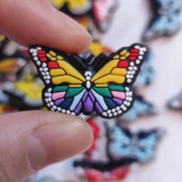 20pcs Butterfly Silicone Beads BPA Free Food Grade Silicone Teether Beads DIY Pacifier Chain Jewelry Accessorie Focal Bead Bulk
