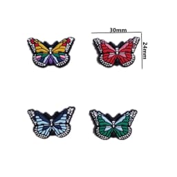 20pcs Butterfly Silicone Beads BPA Free Food Grade Silicone Teether Beads DIY Pacifier Chain Jewelry Accessorie Focal Bead Bulk