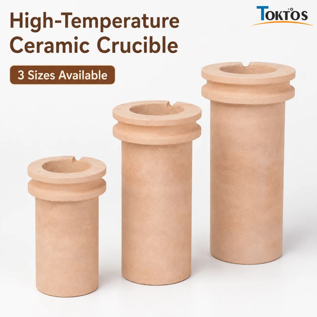 Ceramic Crucible 1KG 2KG 3KG High Temperature Melting Pot for Copper Aluminum Brass Bronze Electric Melting Furnace Casting