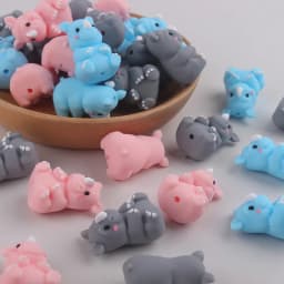 20Pcs New 3D Silicone Beads Food Grade Cartoon Focal Beads For Jewelry Making DIY Pen KeyChain Accessories Baby Silicone Beads