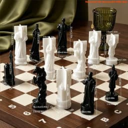 E06E Epoxy Craft Mold with Chess Theme for Display and Gift Projects