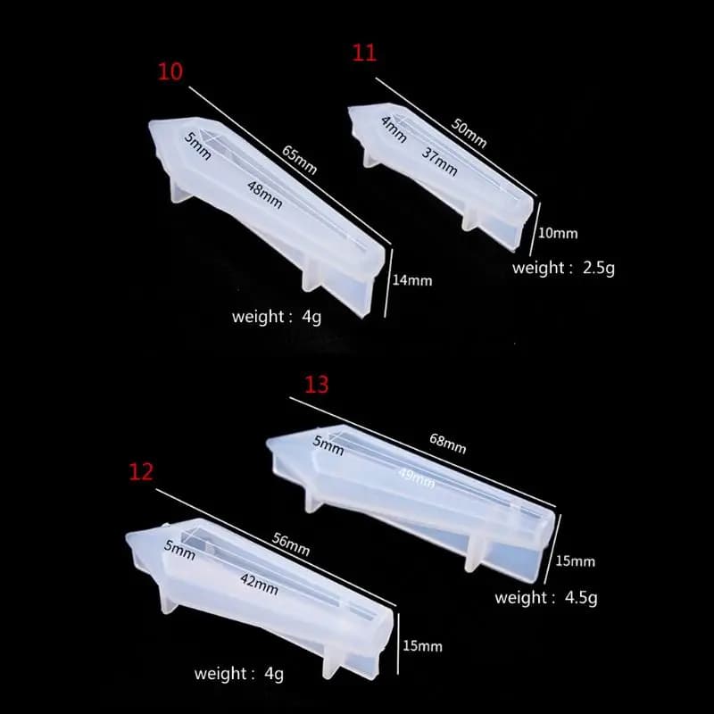 Resin Pendulum Molds Silicone Crystal Molds Epoxy UV Resin Molds for Resin Jewelry Pendant Making DIY Craft Tools