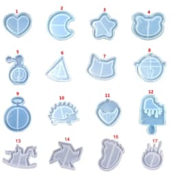 DIY Handmade Crystal Epoxy Silicone Mold UV Jewelry Pendant Resin Molds Making Crafts Tools Quicksand Star Moon Cat Model Mould