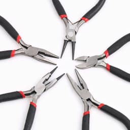 1 Piece Stainless Steel Needle Nose Pliers Jewelry Making Hand Tool Black Pliers Tools DIY Equipment Handcraft Beadwork Repair