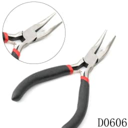 1 Piece Stainless Steel Needle Nose Pliers Jewelry Making Hand Tool Black Pliers Tools DIY Equipment Handcraft Beadwork Repair