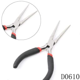 1 Piece Stainless Steel Needle Nose Pliers Jewelry Making Hand Tool Black Pliers Tools DIY Equipment Handcraft Beadwork Repair