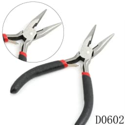 1 Piece Stainless Steel Needle Nose Pliers Jewelry Making Hand Tool Black Pliers Tools DIY Equipment Handcraft Beadwork Repair