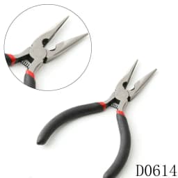 1 Piece Stainless Steel Needle Nose Pliers Jewelry Making Hand Tool Black Pliers Tools DIY Equipment Handcraft Beadwork Repair