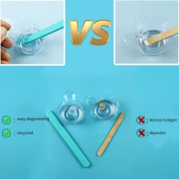 F19D Nonstick Reusable Silicone Stir Sticks Measuring Cups Tool Kit for DIY Craft Jewelry Stirring Rods Reusable Epoxy Resin