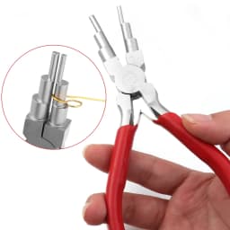 1pc 6 Section Jewelry Pliers Carbon Steel Round Nose Needle Nose Pliers For Jewelry Making DIY Wire Looper Tools Accessories