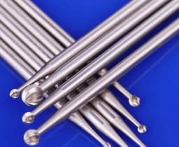 6 Pieces Steel Burs Ball Head Shaped Jewellery DIY Carving Bur Olive Amber Wood Mill Router Bit Jewelry Engraving Tools