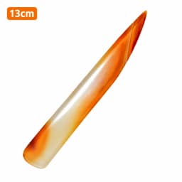 Natural Agate Knife 7-19cm Gold Silver Jewelry Polishing Burnishing Tool Gemstone Surface Finishing Hand Tool 13 Sizes