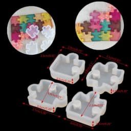 Educational Puzzle Silicone Mold Children Game Toys Epoxy Resin Mold DIY Jewelry Crafts Making Cast Tools