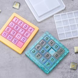 Educational Puzzle Silicone Mold Children Game Toys Epoxy Resin Mold DIY Jewelry Crafts Making Cast Tools