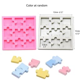 Educational Puzzle Silicone Mold Children Game Toys Epoxy Resin Mold DIY Jewelry Crafts Making Cast Tools