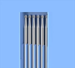 HSS Steel Wheel Bur 2.35mm Shank 6PCS Cutting Flutes Jewelry Cabochon Stone Setting Bezels Deburring Burs