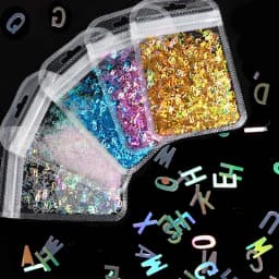 English Letters Glitter Sequins Flakes Resin UV Epoxy Mold Fillings Nail Art Decorations DIY Crafts Jewelry Making Accessories