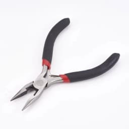 PandaHall Small Polishing Jewelry Pliers Short Chain-Nose Plier for Jewelry Making Tools Equipments 90x50x10mm