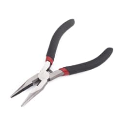 PandaHall Small Polishing Jewelry Pliers Short Chain-Nose Plier for Jewelry Making Tools Equipments 90x50x10mm