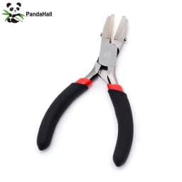 PandaHall Small Polishing Jewelry Pliers Short Chain-Nose Plier for Jewelry Making Tools Equipments 90x50x10mm