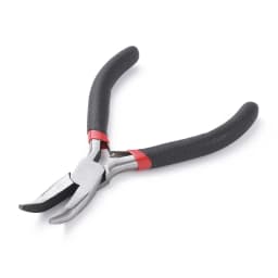 PandaHall Small Polishing Jewelry Pliers Short Chain-Nose Plier for Jewelry Making Tools Equipments 90x50x10mm